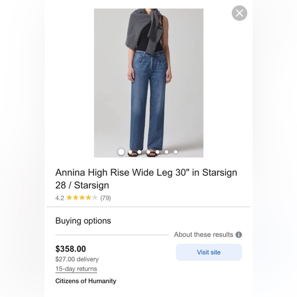 Citizens of Humanity Annina (Sold) - Picture 1 of 10